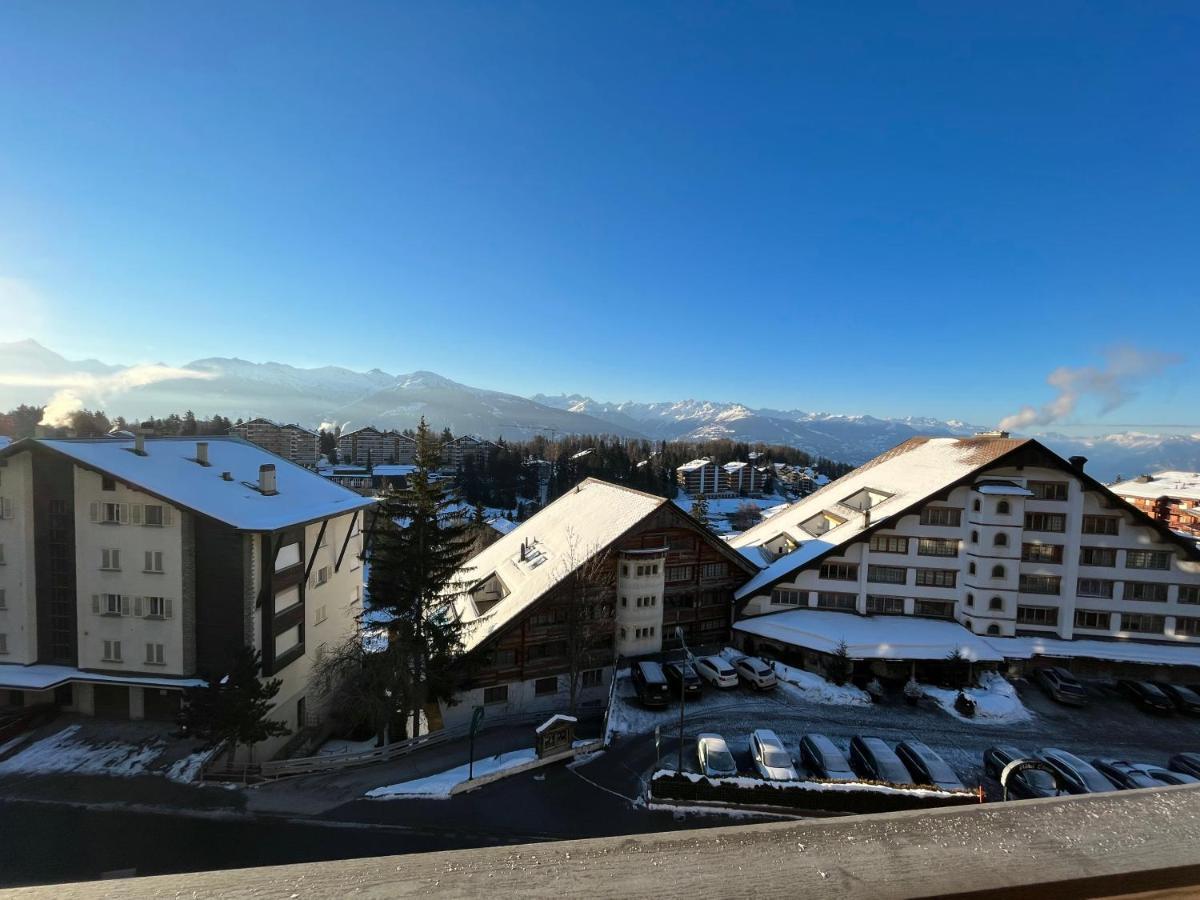Ferienwohnung L'Eperon Center Crans Wonderful View Exterior foto