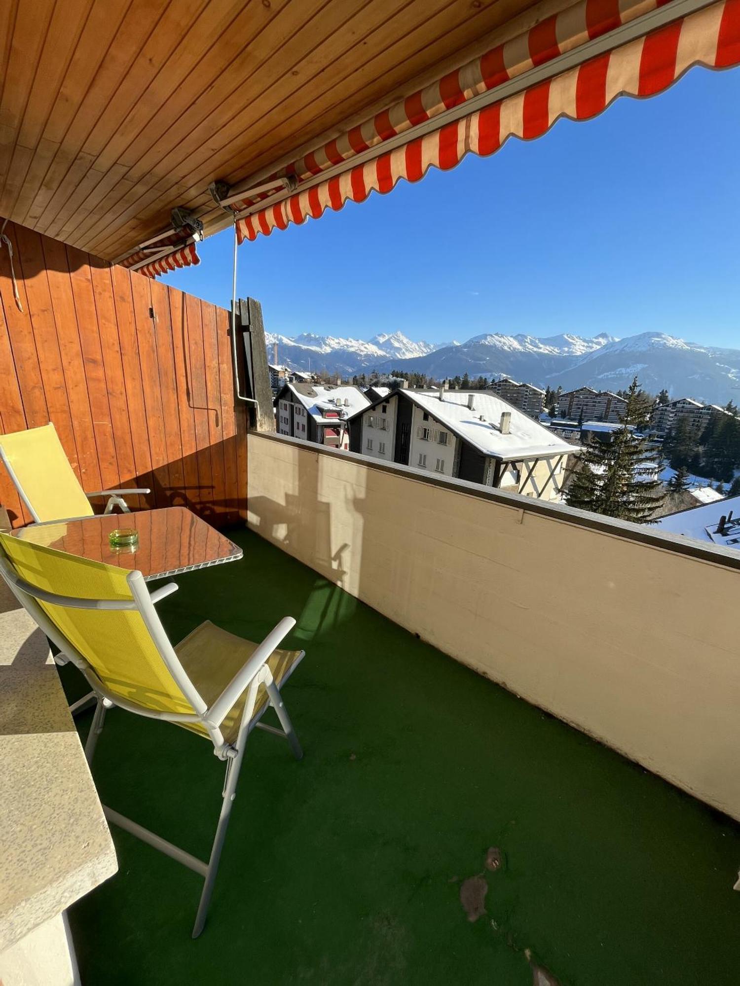 Ferienwohnung L'Eperon Center Crans Wonderful View Exterior foto